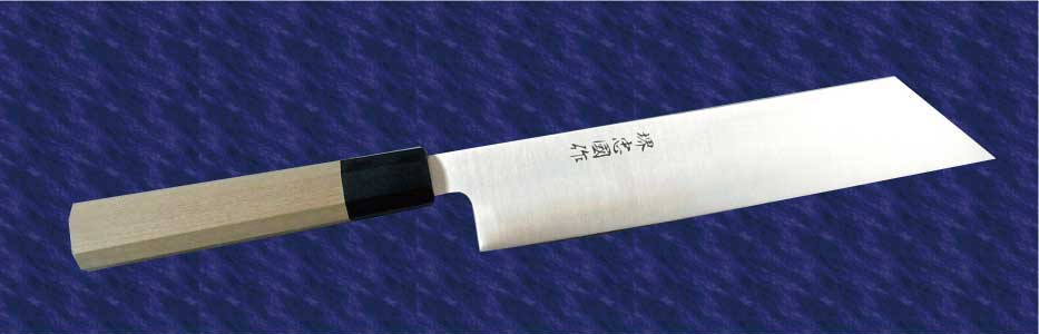 芋切包丁(スウェーデン鋼)切付型 本焼 220mm